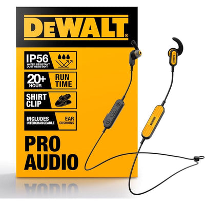 DeWalt Jobsite Wireless Bluetooth Earphone