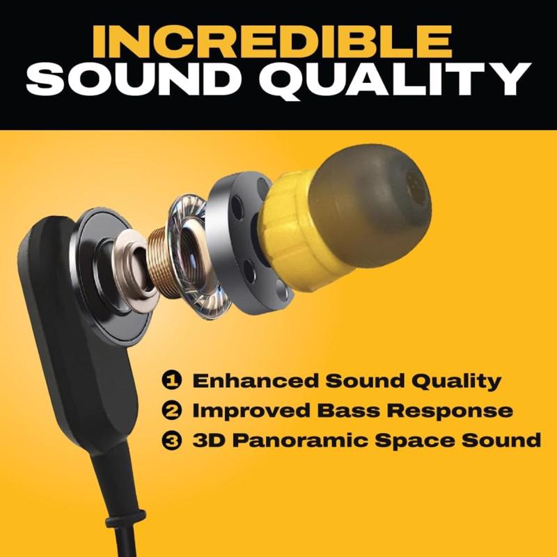 DeWalt Jobsite Wireless Bluetooth Earphone
