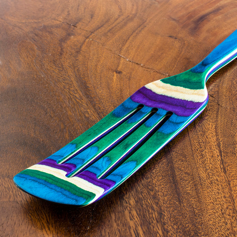 Totally Bamboo Baltique Multicolored Birch Wood Spurtle