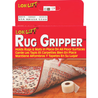 Lok-Lift 2.5 in. W X 25 ft. L Reversible Scrim Indoor Rug Gripper