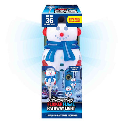Shawshank LEDz Magic Seasons Shimmering Snowman Flicker Flame Pathway Light