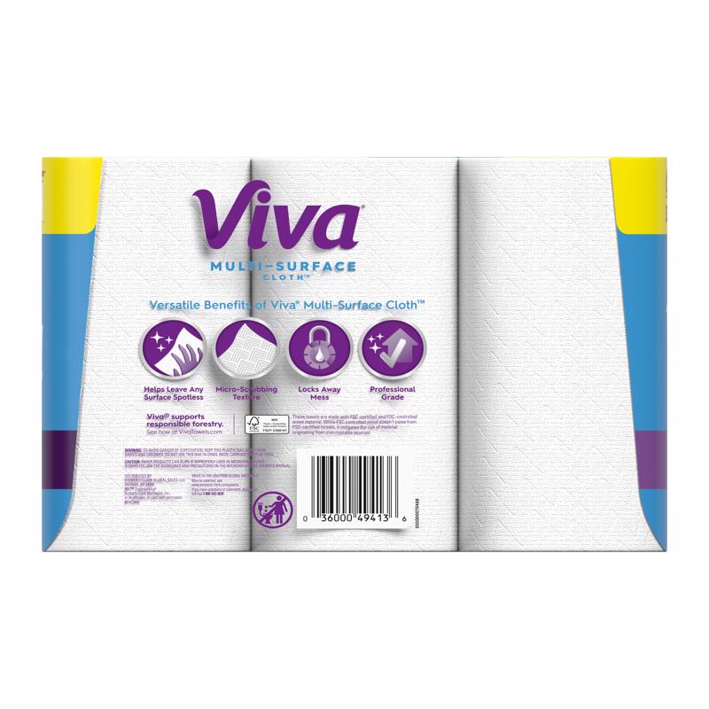 Viva Multi-Surface Cloth Paper Towels 83 sheet 2 ply 6 pk