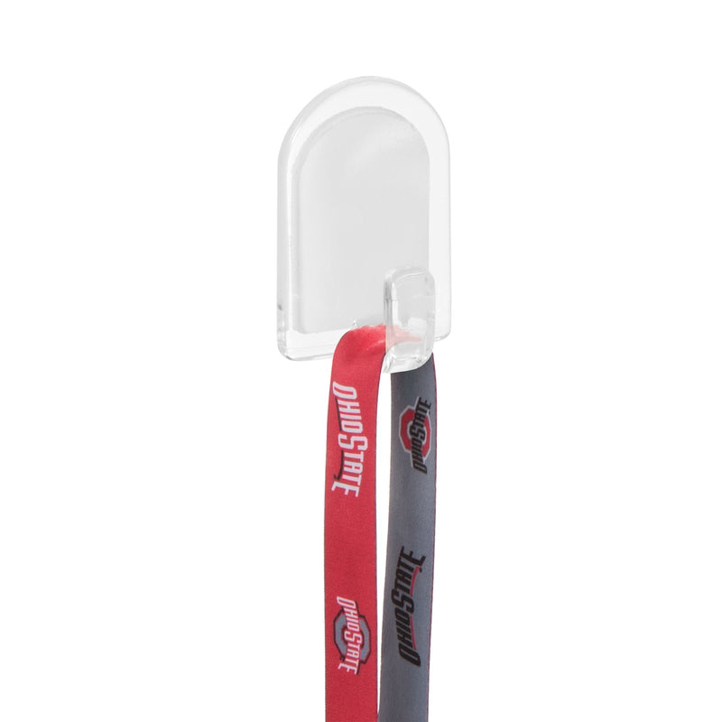 iDesign 1 in. L Clear Plastic Hook 6 pk