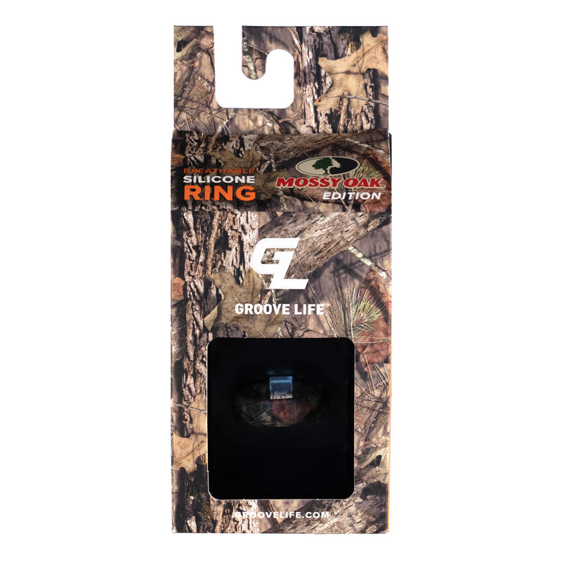 Groove Life Mossy Oak Unisex Original Camo Round Brown Ring Silicone Water Resistant Size 10