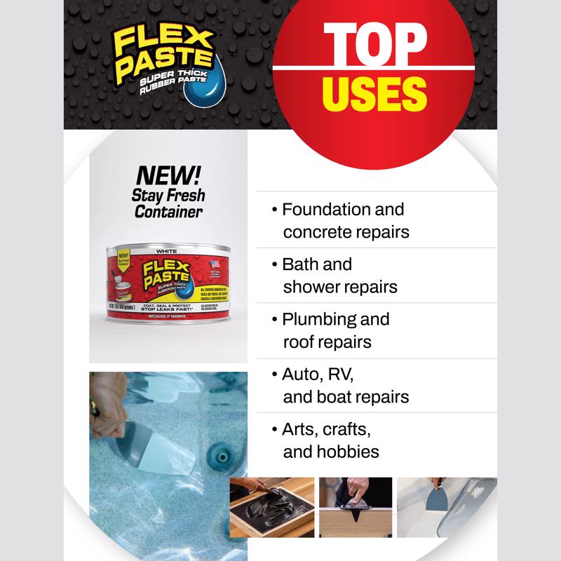 Flex Seal Family of Products Flex Paste Black Rubberized Paste 9 fl. oz.