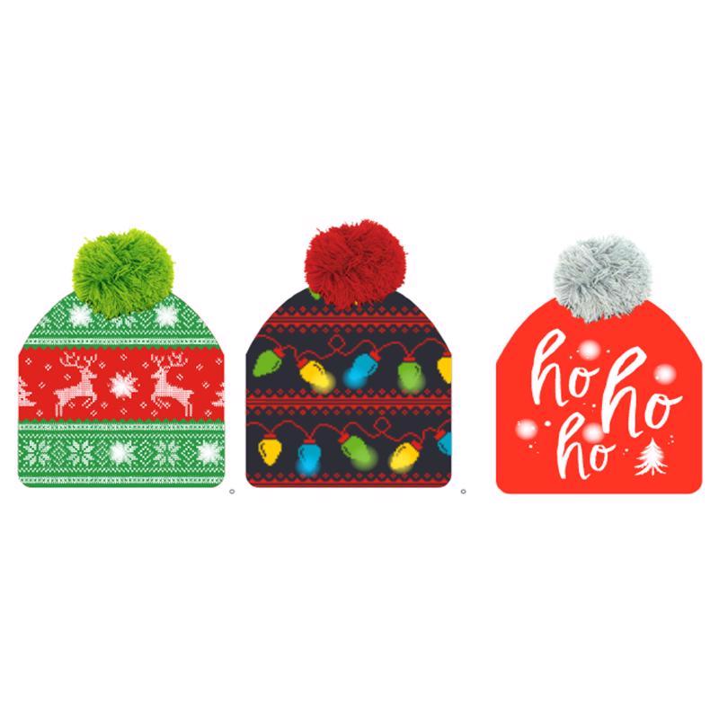 Lotsa Lights Holiday Beanies