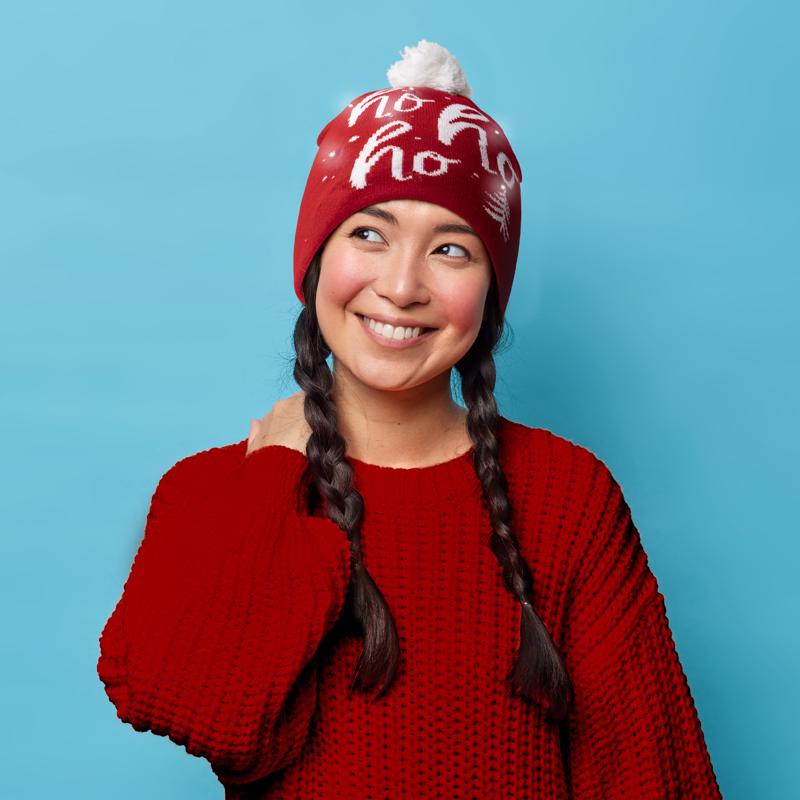 Lotsa Lights Holiday Beanies