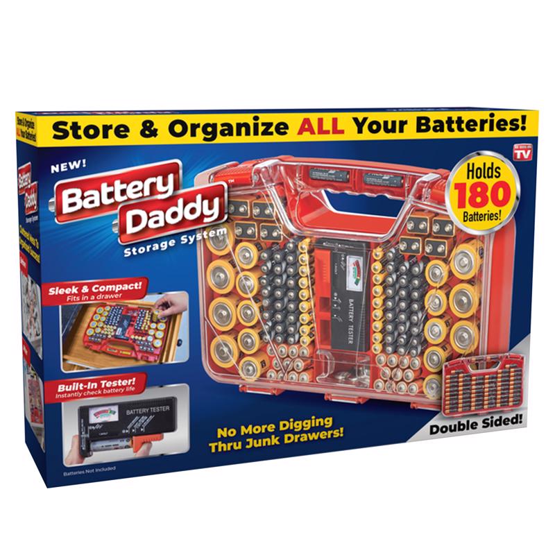 Battery Daddy Battery Storage and Organization Plastic