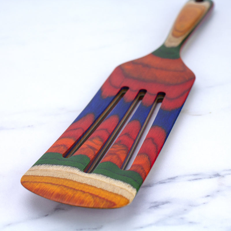 Totally Bamboo Baltique Multicolored Birch Wood Spurtle