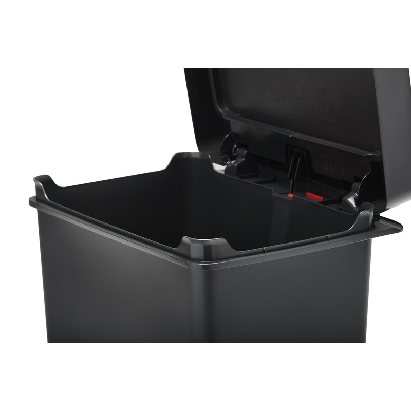 Rubbermaid Premier Series II 13 gal Gray Plastic/Stainless Steel Step On Trash Can