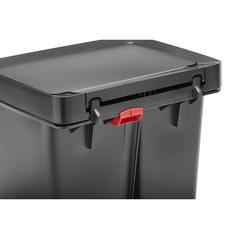 Rubbermaid Premier Series II 13 gal Gray Plastic/Stainless Steel Step On Trash Can