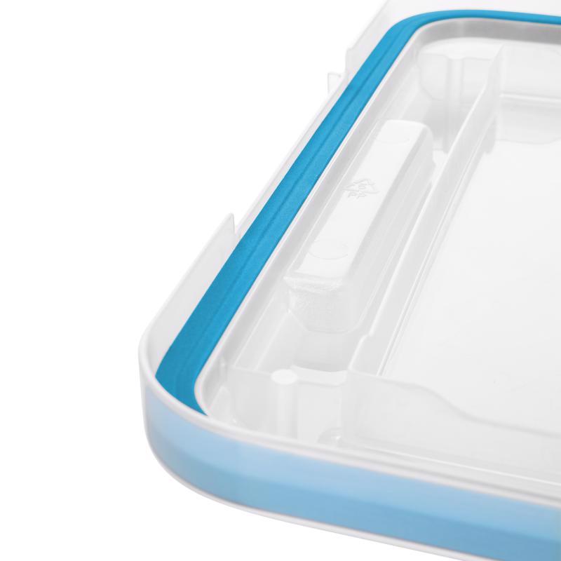 Sterilite 80 qt Blue/Clear Latch Storage Box 15-1/4 in. H X 18 in. W X 24 in. D Stackable
