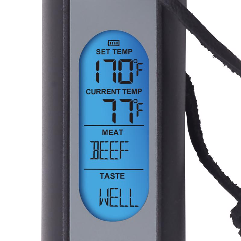 Taylor Black/Silver Plastic/Stainless Steel Digital Fork Thermometer