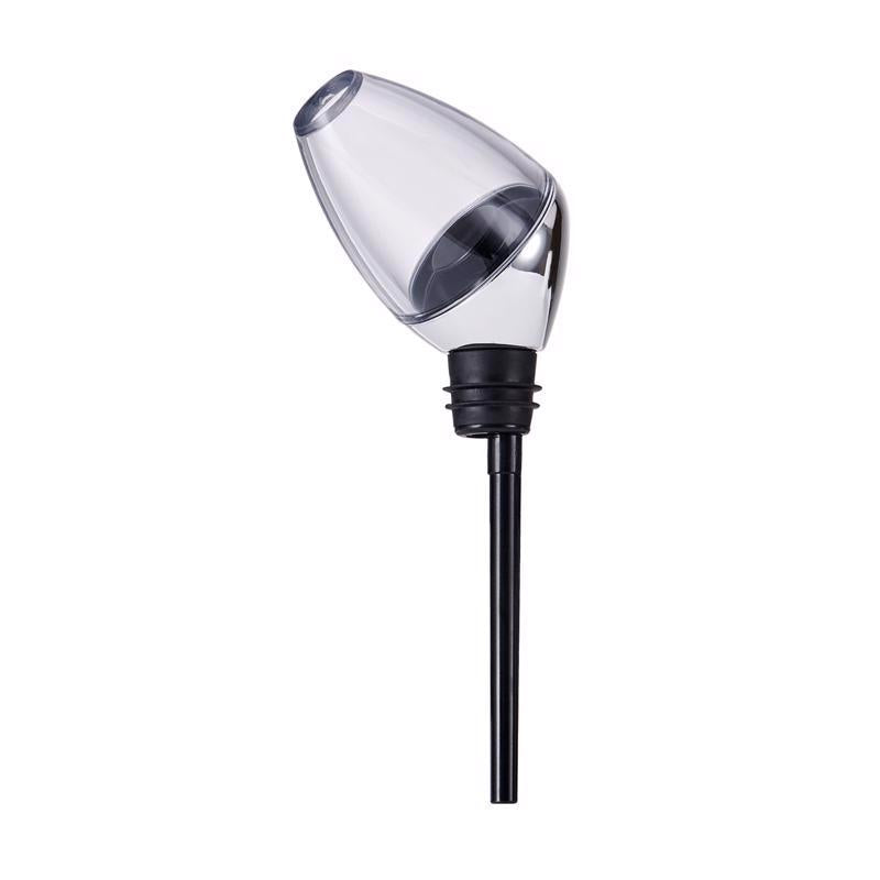 Houdini Deluxe 16 oz Silver Chrome Aerating Wine Pourer