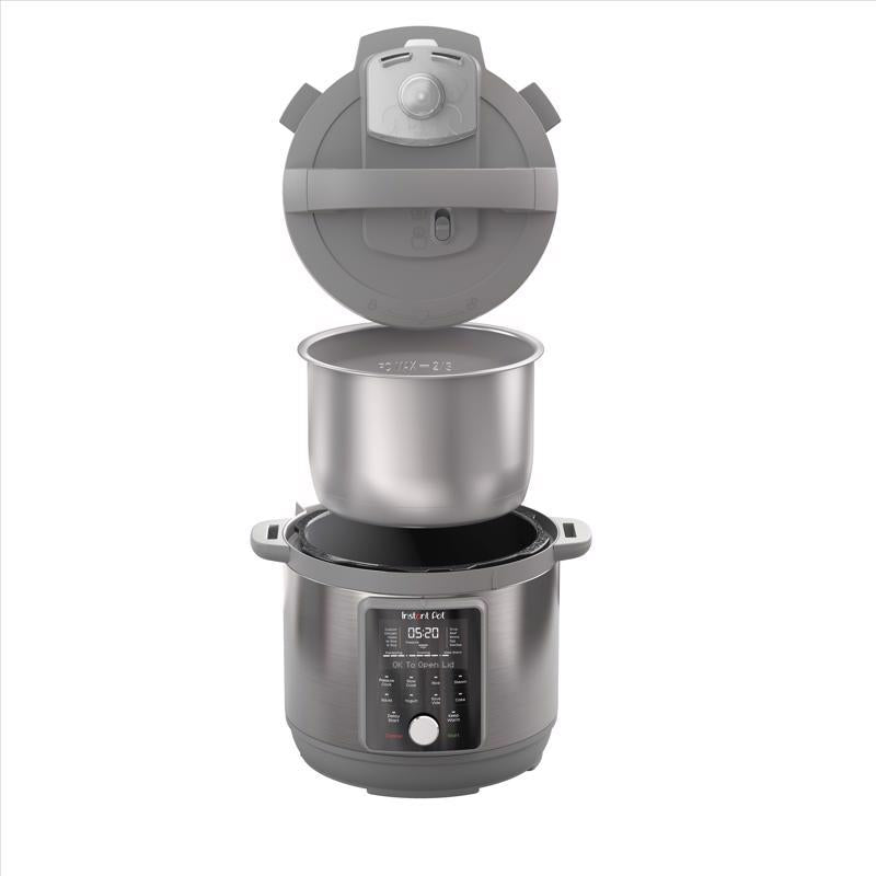 Instant Duo Plus Aluminum/Stainless Steel Digital Pressure Cooker 8 qt Black/Silver