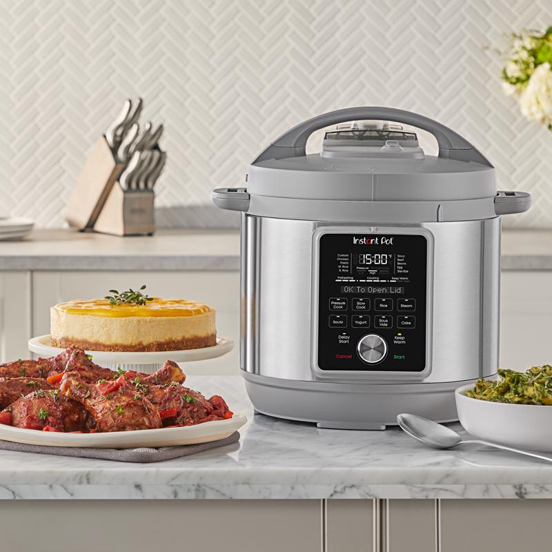 Instant Duo Plus Aluminum/Stainless Steel Digital Pressure Cooker 8 qt Black/Silver