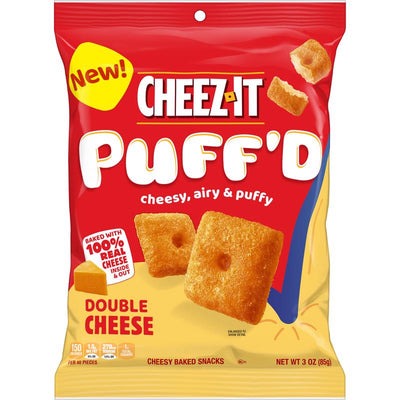 Cheez-It Puff'D Double Cheese Crackers 3 oz Bagged