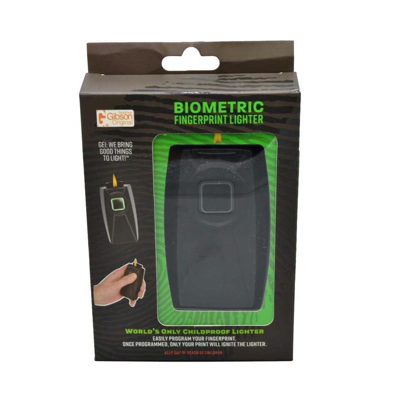 GEI Black Biometric Fingerprint Pocket Lighter