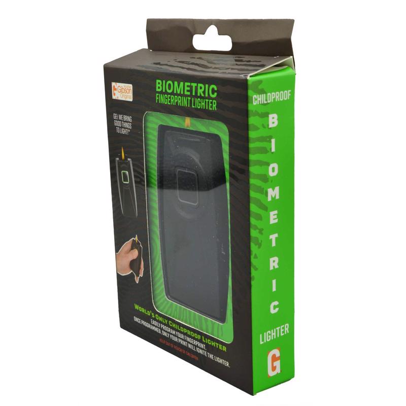 GEI Black Biometric Fingerprint Pocket Lighter