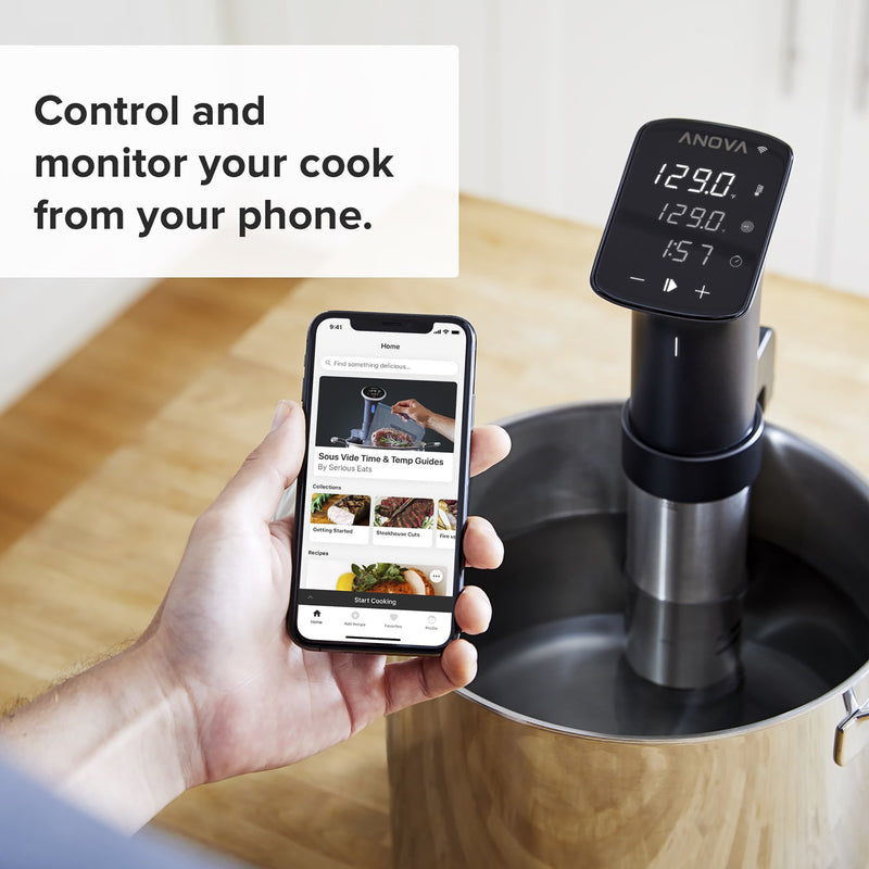 Anova 16 qt Black/Silver Stainless Steel Programmable Sous Vide Immersion Cooker