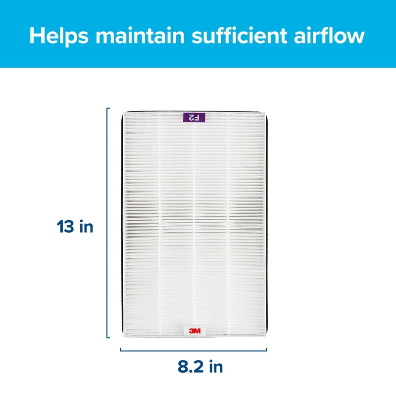 Filtrete 13 in. H X 8.2 in. W Rectangular HEPA Air Purifier Filter
