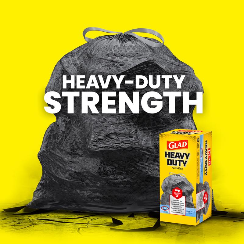 Glad Force Flex 30 gal Mountain Air Trash Bags Drawstring 25 pk