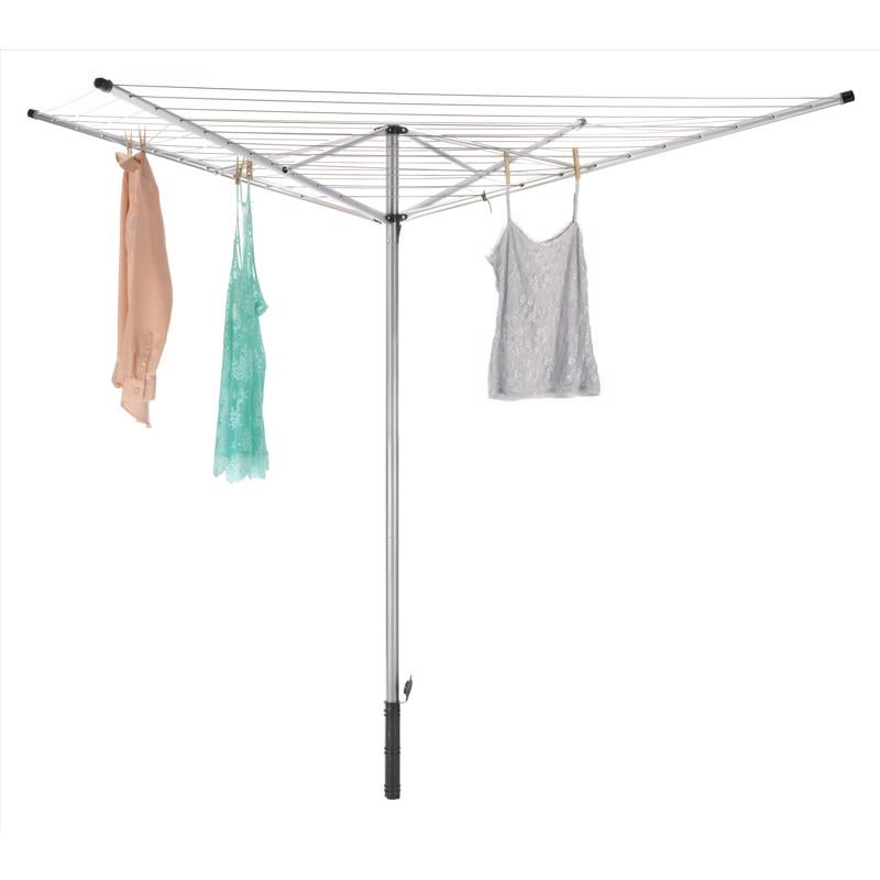 Whitmor 77 in. H X 74.2 in. W X 74.2 in. D Aluminum Clothes Drying Rack