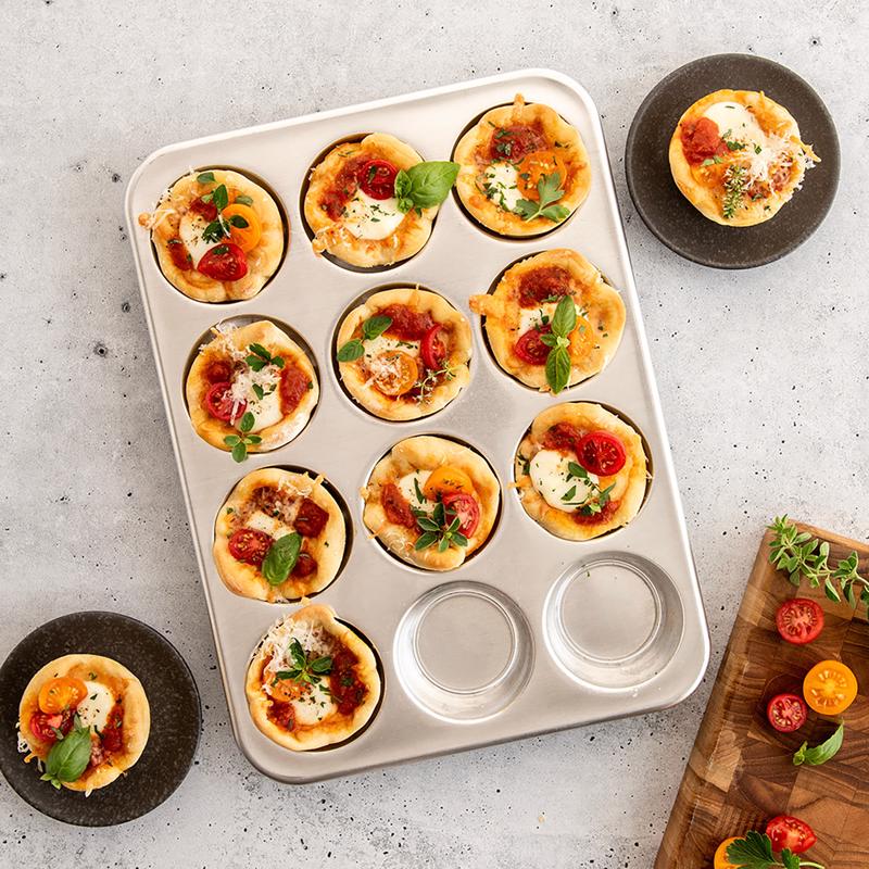 Nordic Ware Naturals 9.5 in. W X 12.9 in. L Muffin Pan Silver