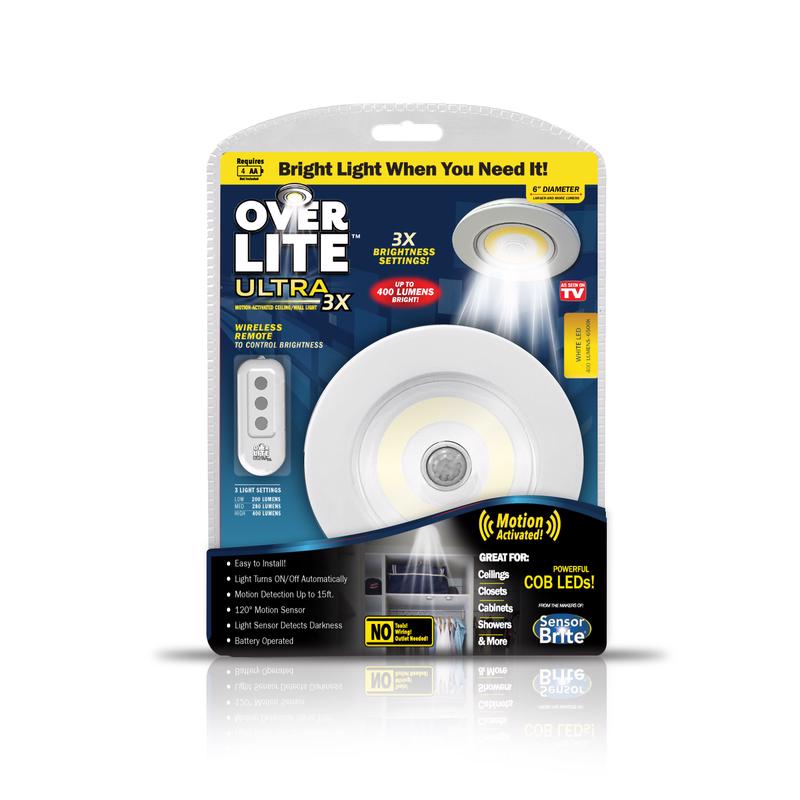 Over Lite Ultra 3X Motion Activated LED Light with Remote