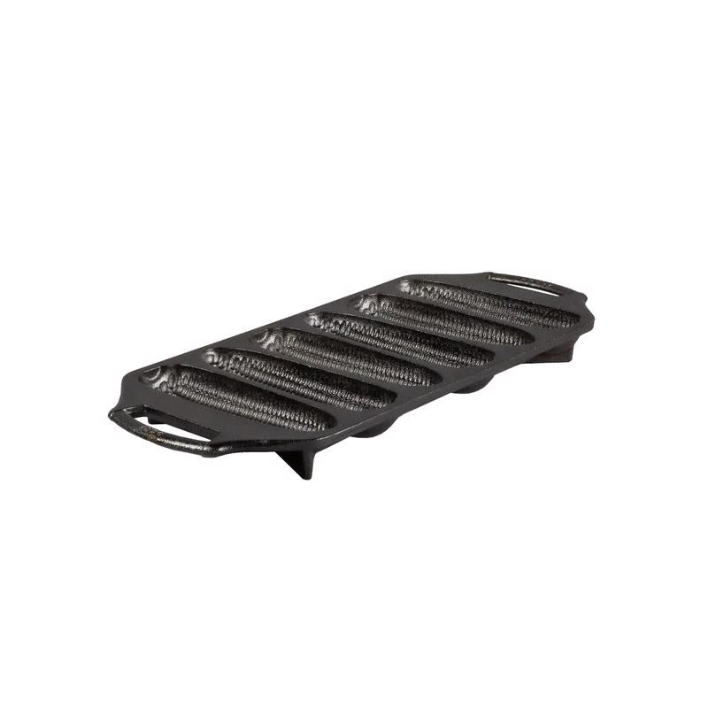 Lodge 6 in. W X 14.13 in. L Corn Bread Pan Black