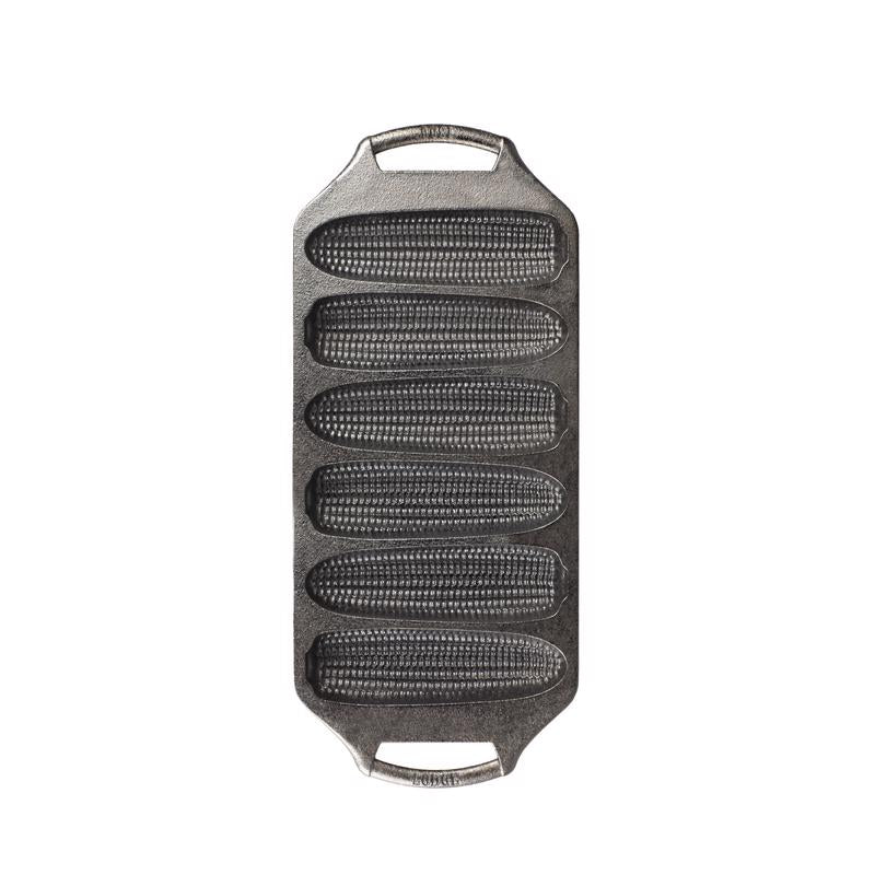 Lodge 6 in. W X 14.13 in. L Corn Bread Pan Black