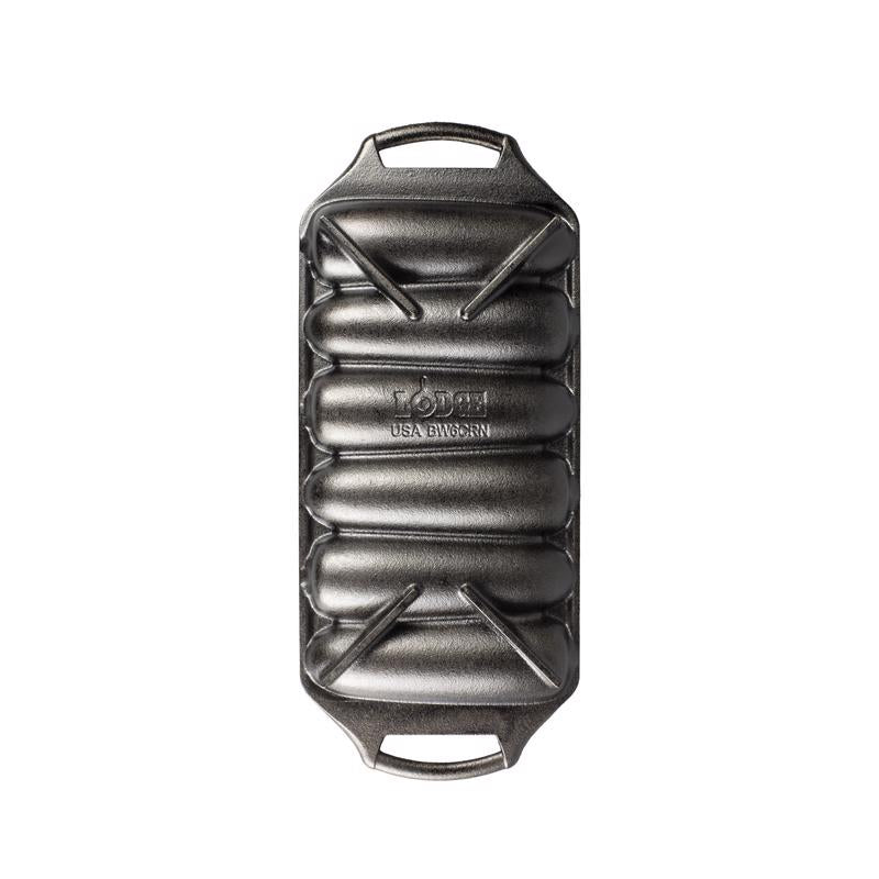 Lodge 6 in. W X 14.13 in. L Corn Bread Pan Black