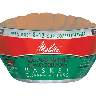 Melitta 8-12 cups Brown Basket Coffee Filter 100 pk