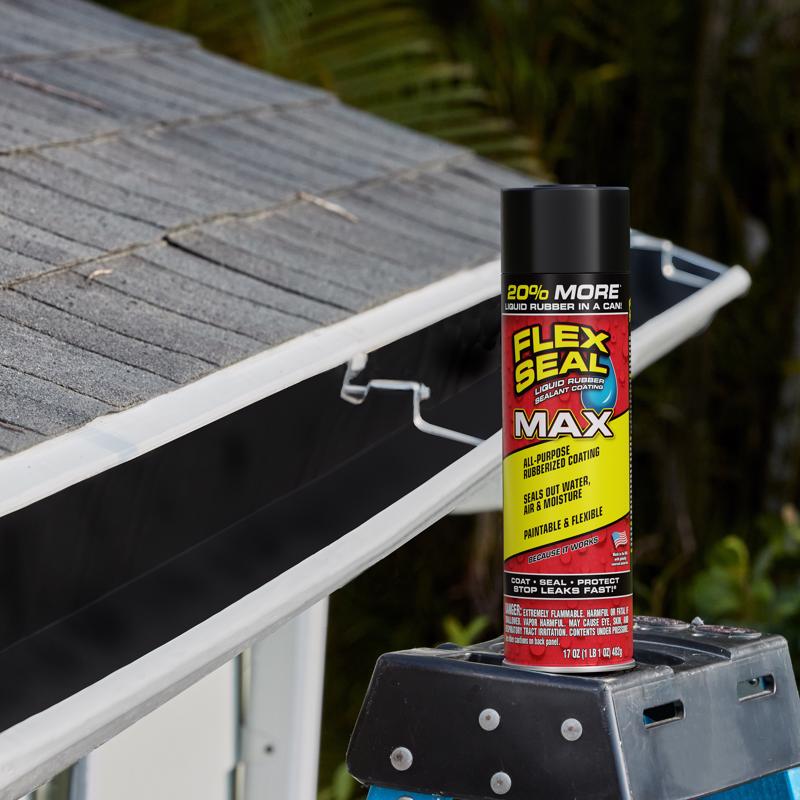 Flex Seal Family of Products Flex Seal MAX Black Rubber Spray Sealant 17 oz