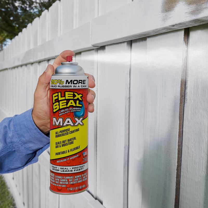 Flex Seal Family of Products Flex Seal MAX White Rubber Spray Sealant 17 oz