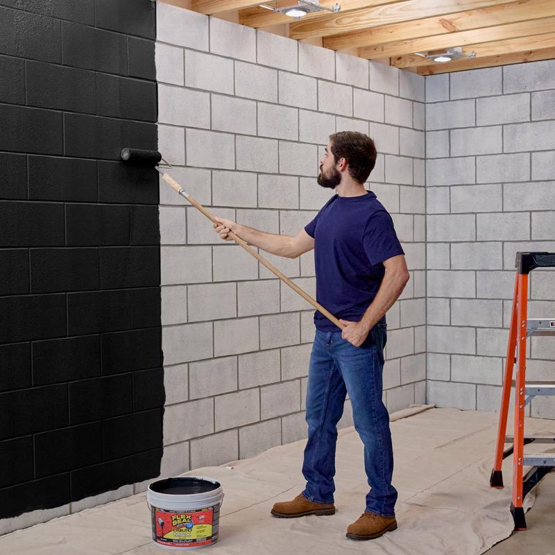 Flex Seal Family of Products Flex Seal MAX Black Liquid Rubber Sealant Coating 2.5 gal
