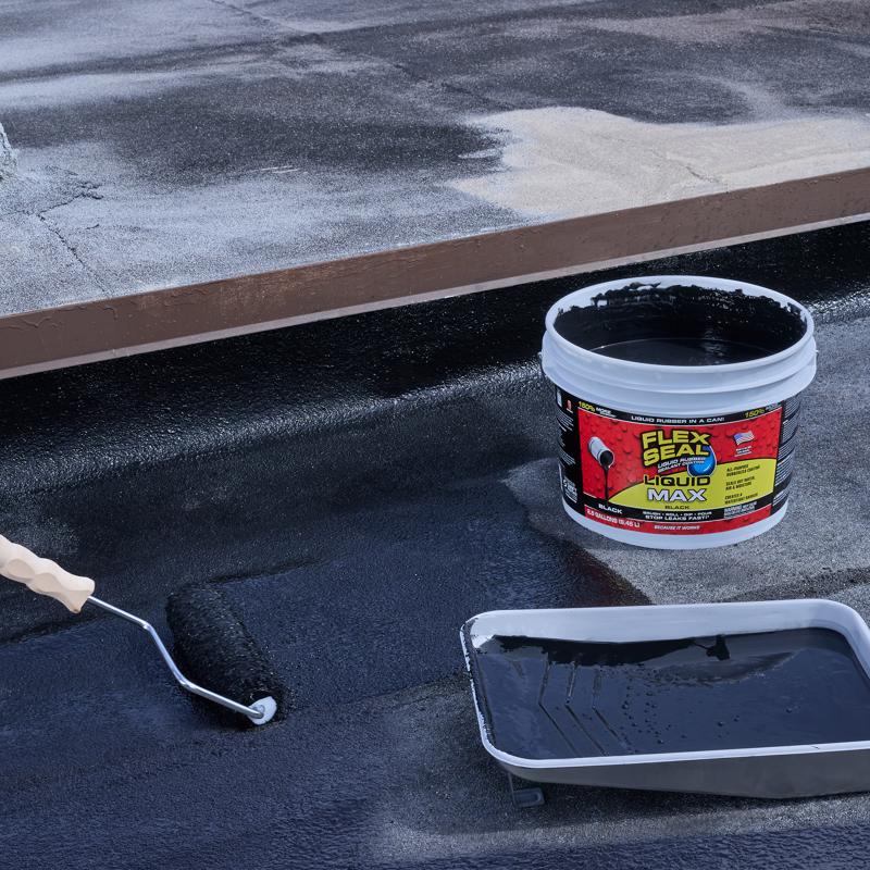 Flex Seal Family of Products Flex Seal MAX Black Liquid Rubber Sealant Coating 2.5 gal