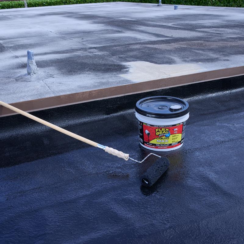 Flex Seal Family of Products Flex Seal MAX Black Liquid Rubber Sealant Coating 2.5 gal
