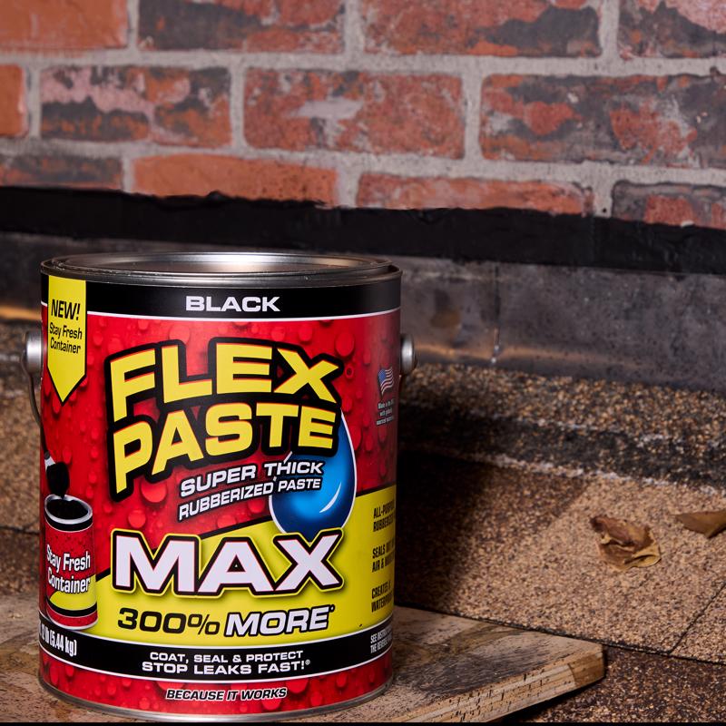 Flex Seal Family of Products Flex Paste MAX Black Rubber Coating 12 lb