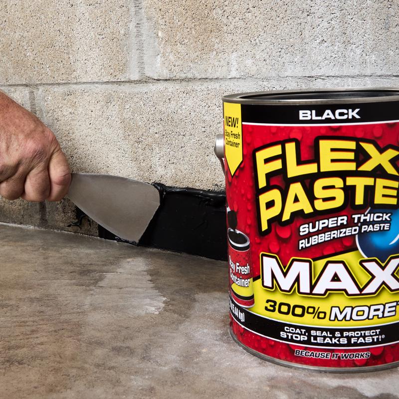 Flex Seal Family of Products Flex Paste MAX Black Rubber Coating 12 lb
