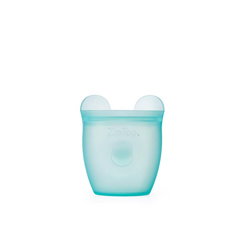 Zip Top 4 oz Teal Storage Cup