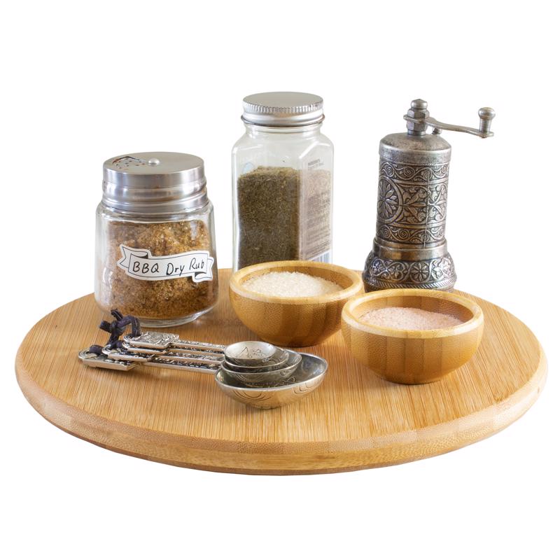 Totally Bamboo TB Home Brown 1 in. H X 10 in. D Bamboo Lazy Susan