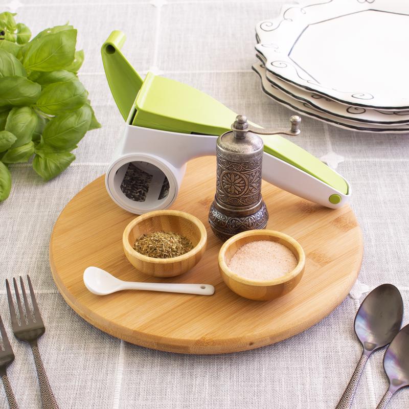 Totally Bamboo TB Home Brown 1 in. H X 10 in. D Bamboo Lazy Susan