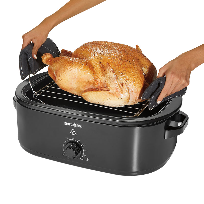 Proctor Silex Black Aluminized Steel 18 qt Electric Roaster