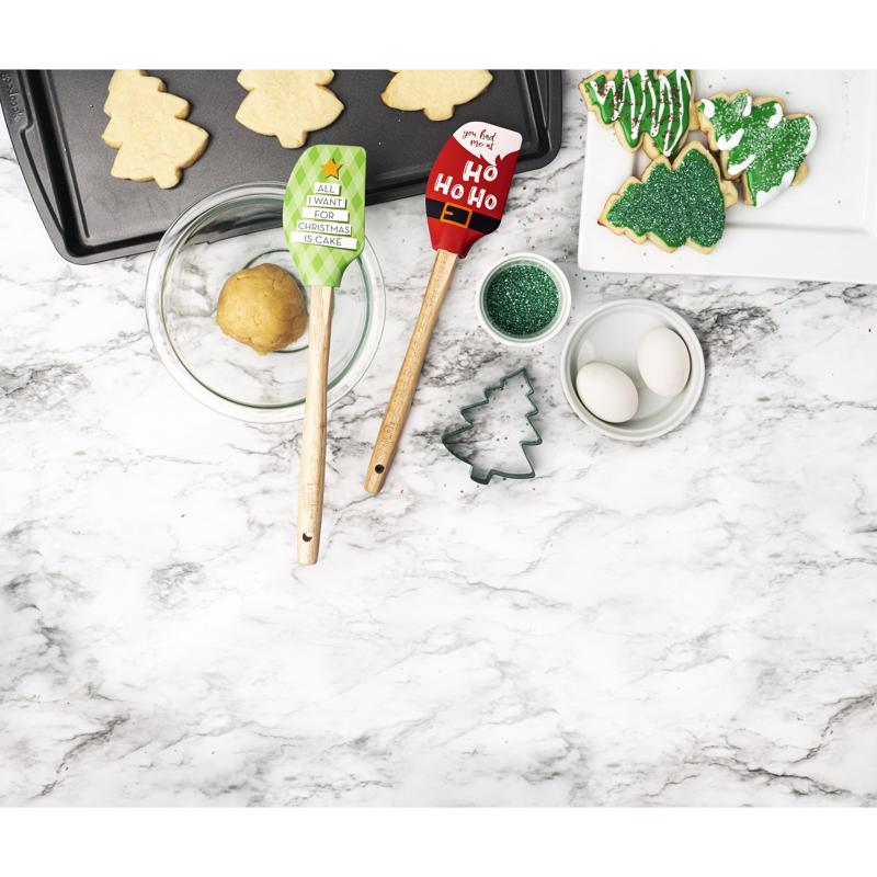 Krumbs Kitchen Spatula Christmas Cookie Cutter Set Multicolored