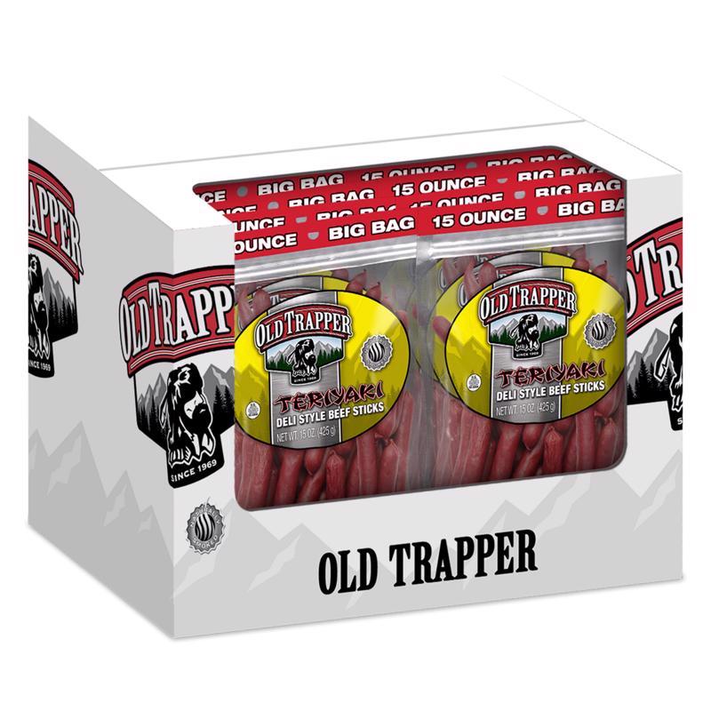 Old Trapper Deli Sticks Teriyaki Beef Deli Sticks 15 oz Bagged