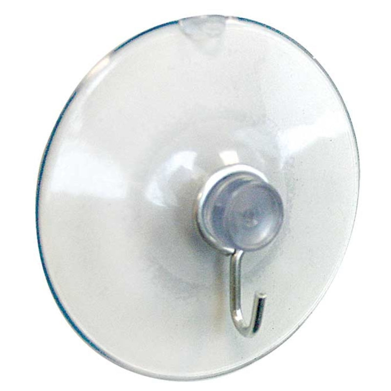 Crawford Large Plastic Suction Cup Hook 2.25 in. L