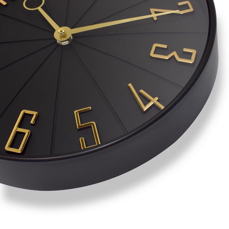 Westclox 12 in. L X 12 in. W Indoor Modern Analog Wall Clock Glass/Plastic Black
