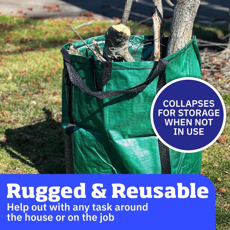 DuraSack 48 gal Pop Up Yard Bag Open
