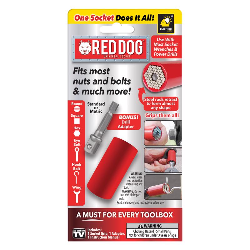BulbHead Red Dog Universal Socket Tool
